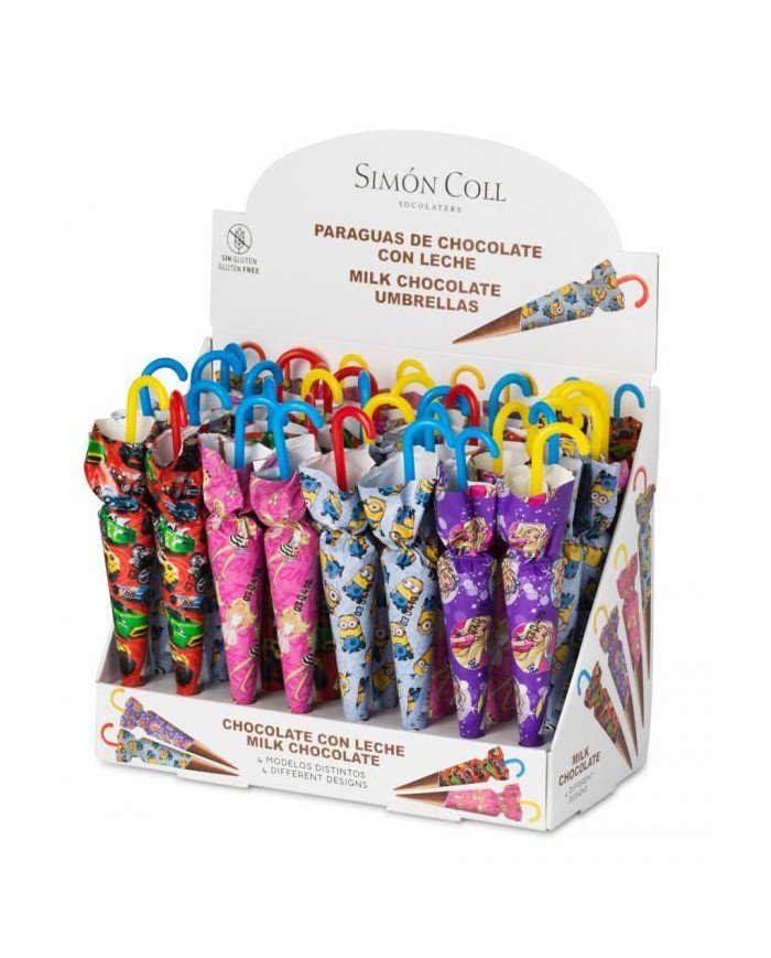 parasoles disney cars spiderman de 15g estuche de 32 uds